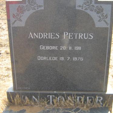 TONDER Andries Petrus, van 1911-1975