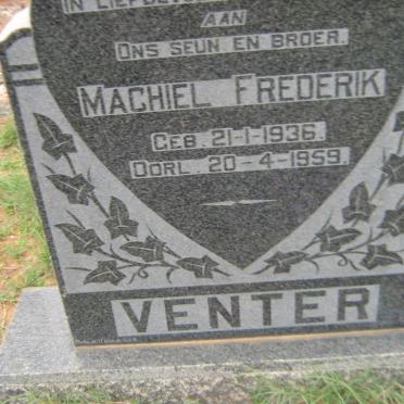 VENTER Machiel Frederik 1936-1959