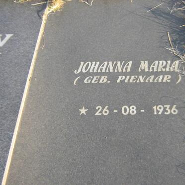 VILJOEN Jan Daniel 1934-2000 &amp; Johanna Maria PIENAAR 1936-