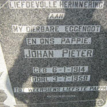 VUUREN Johan Pieter, van 1914-1958