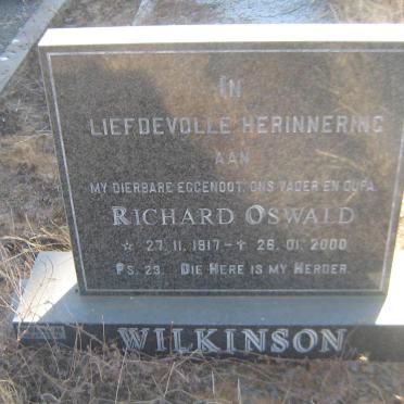 WILKINSON Richard Oswald 1917-2000