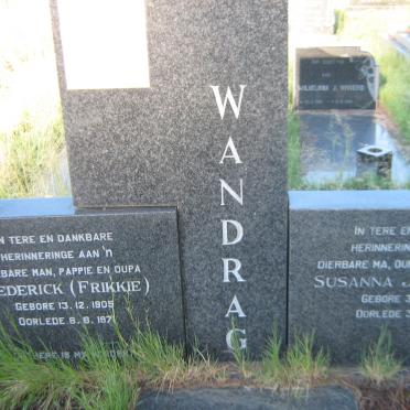 WANDRAG Frederick 1905-1971 &amp; Susanna Johanna J. 1914-1980