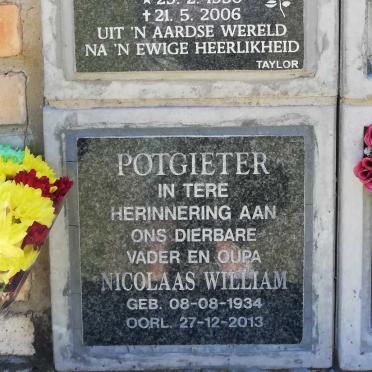 POTGIETER Nicolaas William 1934-2013