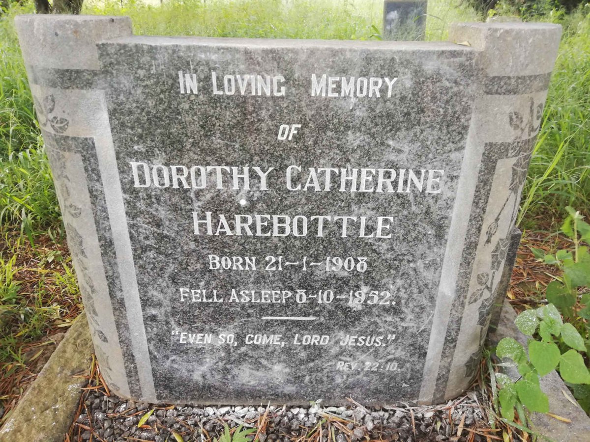 HAREBOTTLE Dorothy Catherine 1908-1952