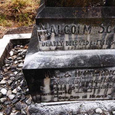 PRINGLE Malcolm Scott 1910-1914