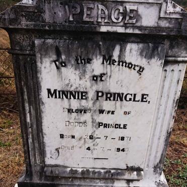 PRINGLE Minnie 1871-1940