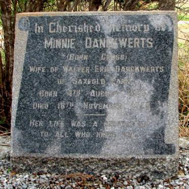 DANCKWERTS Minnie nee CROSS 1885-1955