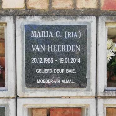 HEERDEN Maria C., van 1955-2014