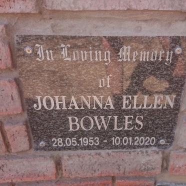 BOWLES Johanna Ellen 1953-2020