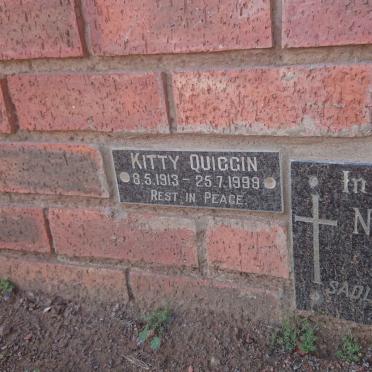 QUIGGIN Kitty 1913-1999