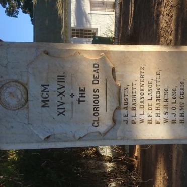 2. War Memorial Casualties 1914-1918