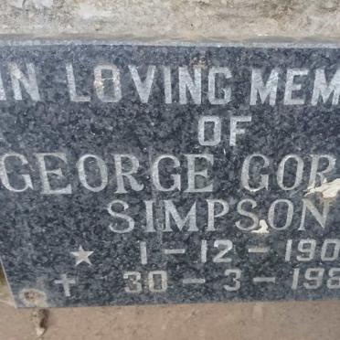 SIMPSON George Gordon 1905-1984