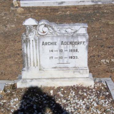 ADENDORFF Archie 1895-1933