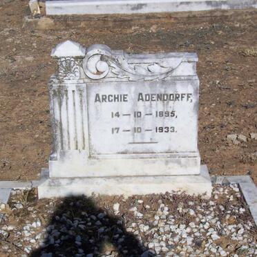 ADENDORFF Archie 1895-1933