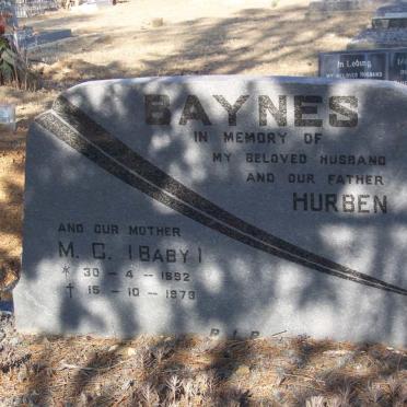 BAYNES Hurben &amp; M.C. 1892-1978