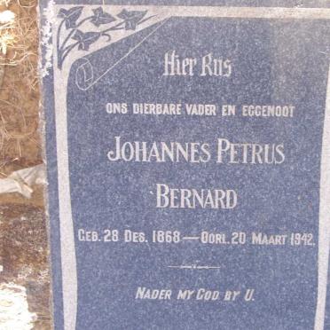 BERNARD Johannes Petrus 1868-1942