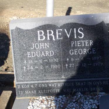 BREVIS John Eduard 1892-1980 :: BREVIS Pieter George 1895-1979