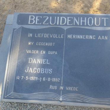 BEZUIDENHOUT Daniel Jacobus 1929-1992