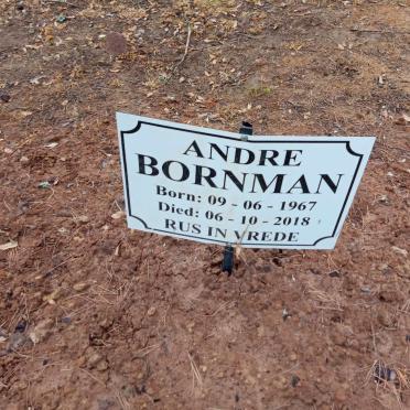 BORNMAN Andre 1967-2018