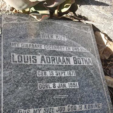 BOTHA Louis Adriaan 1871-1951