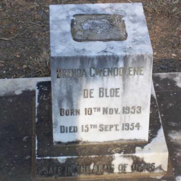 BLOE Brenda Gwendolene, de 1953-1954