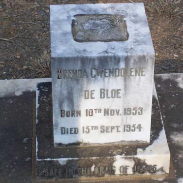 BLOE Brenda Gwendolene, de 1953-1954