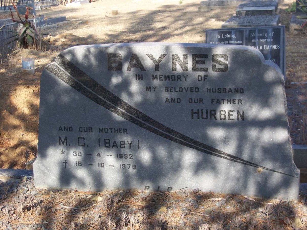 BAYNES Hurben &amp; M.C. 1892-1978