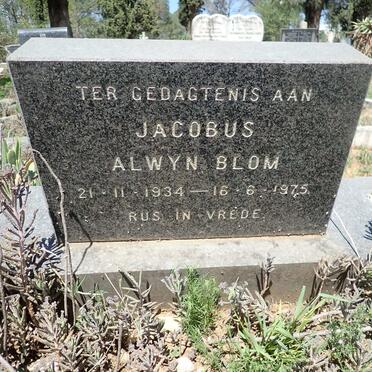 BLOM Jacobus Alwyn 1934-1975