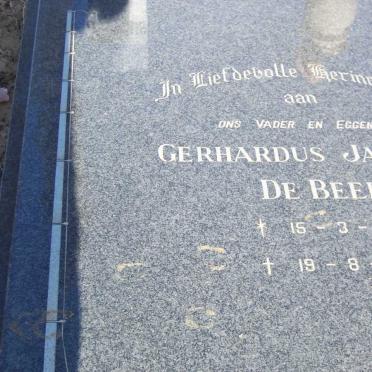 BEER Gerhardus Jacobus, de 1957-1989
