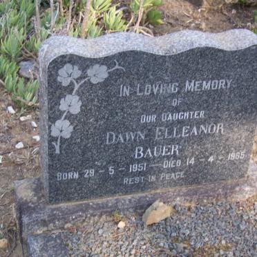 BAUER Dawn Elleanor 1951-1965