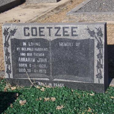 COETZEE Abraham John 1928-1970