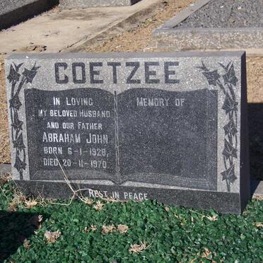 COETZEE Abraham John 1928-1970