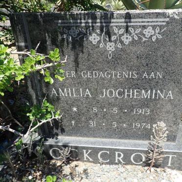COCKCROFT Amelia Jochemina 1913-1974