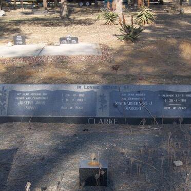 CLARKE Joseph John 1910-1982 &amp; Margaretha M.J. KLOPPER 1910-1988