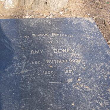 DEWEY Amy nee RUTHERFORD 1890-1961