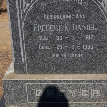 DREYER Frederick Daniel 1912-1960