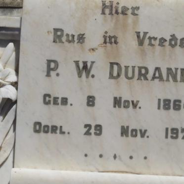 DURAND P.W. 1864-1929