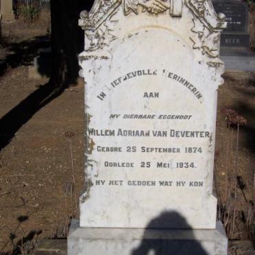 DEVENTER Willem Adriaan, van 1874-1934