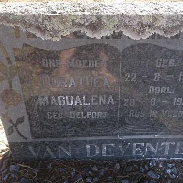 DEVENTER Dorathea Magdalena, van nee DELPORT 1874-1953