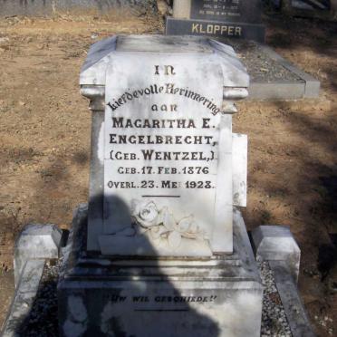 ENGELBRECHT Magaritha E. nee WENTZEL 1876-1928