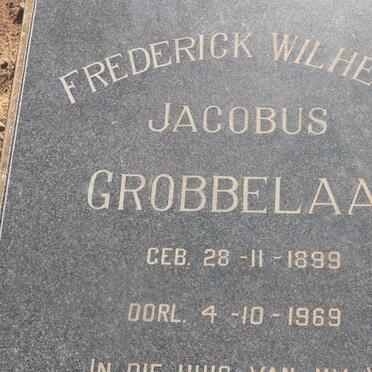 GROBBELAAR Frederick Wilhelm Jacobus 1899-1969