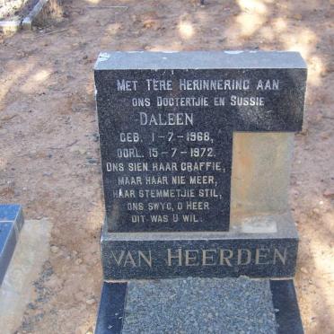 HEERDEN Daleen, van 1968-1972