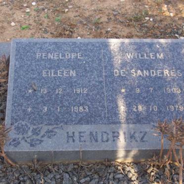 HENDRIKZ Willem de Sanderes 1903-1979 &amp; Penelope Eileen 1912-1983