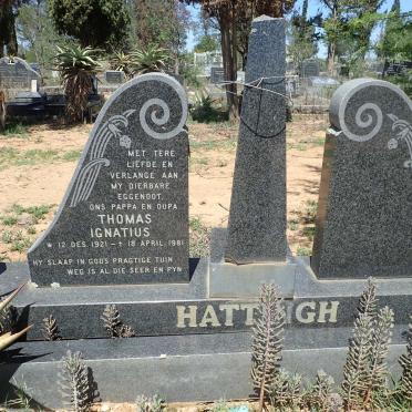 HATTINGH Thomas Ignatius 1921-1981