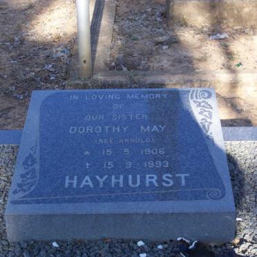 HAYHURST Dorothy May nee ARNOLD 1906-1993