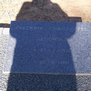 HENDRIKZ Frederik Christoffel 1932-1991