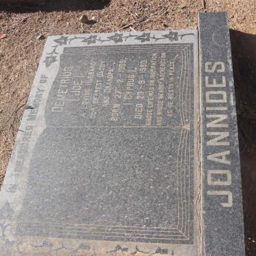 JOANNIDES Demetrius 1905-1980