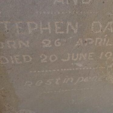 JOHANNES Stephen David 1920-1920