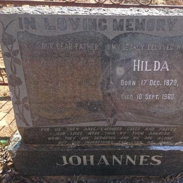 JOHANNES Hilda 1879-1960