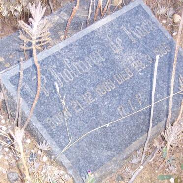 KOCK J.P. Hofmeyr, de 1909-1985